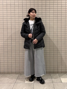 「アイテム（スウェットパンツ）」を使った、NANAさん（レディース・160cm・20代）の秋コーディネート