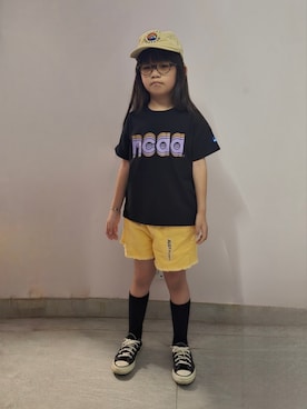 「アイテム（シューズ）」を使った、Cressida.Cさん（キッズ・120cm）の夏コーディネート