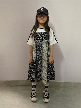 「アイテム（ワンピース/ドレス）」を使った、Cressida.Cさん（キッズ・120cm）の夏コーディネート