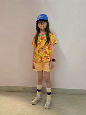 「BREEZE（ブリーズ）のアイテム」を使った、Cressida.Cさん（キッズ・120cm）の夏コーディネート