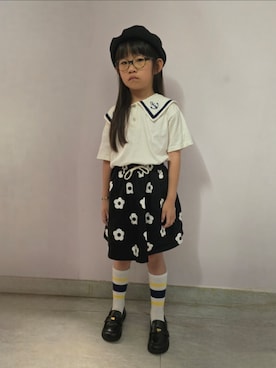 「アイテム（シューズ）」を使った、Cressida.Cさん（キッズ・120cm）の夏コーディネート