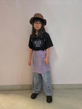ANNA SUI mini♡モデルさんコーデ♡150 ANNA SUI miniのアイテムを使った人気ファッションコーディネート - WEAR
