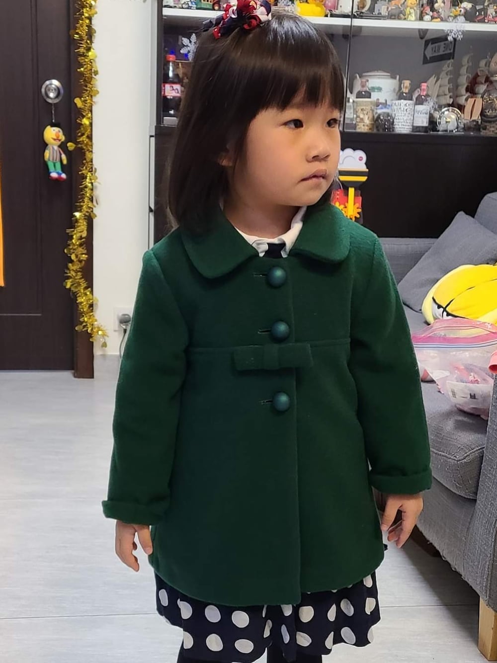「3歳、女の子、子供服」｜「GYMBOREEのアイテム（バレッタ/ヘアクリップ、その他）」を使った、Cressida.Cさん（キッズ・100cm）の冬コーディネートの1枚目の写真