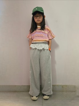 「アイテム（シューズ）」を使った、Cressida.Cさん（キッズ・120cm）の秋コーディネート