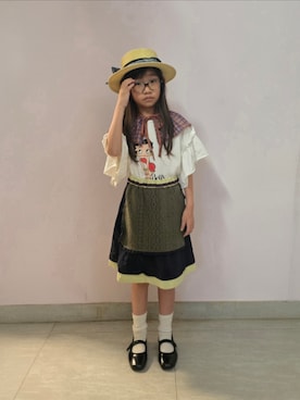 「MARKEY'S（マーキーズ）のアイテム」を使った、Cressida.Cさん（キッズ・120cm）の夏コーディネート