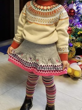 「Paul Smith（ポールスミス）のアイテム」を使った、Cressida.Cさん（キッズ・100cm）の冬コーディネート