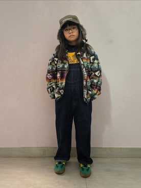 「BREEZE（ブリーズ）のアイテム（トップス）」を使った、Cressida.Cさん（キッズ・120cm）の冬コーディネート