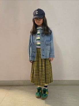 「devirock（デビロック）のアイテム」を使った、Cressida.Cさん（キッズ・120cm）の春コーディネート