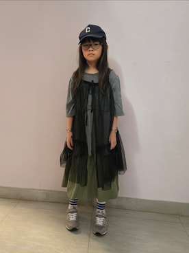 「CIAOPANIC TYPY（チャオパニックティピー）のアイテム（ワンピース/ドレス）」を使った、Cressida.Cさん（キッズ・120cm）の春コーディネート