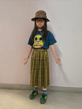 「devirock（デビロック）のアイテム」を使った、Cressida.Cさん（キッズ・120cm）の夏コーディネート