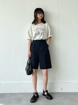 「Chillfar（チルファー）のアイテム」を使った、じまれなさん（レディース・162cm）の春コーディネート