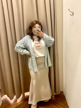 nakamu(ブルベ夏/骨格ストレート)さん（レディース・155cm）の春コーディネート