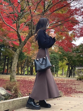 「アイテム（その他トップス）」を使った、s.*❀さん（レディース・153cm・20代）の秋コーディネート