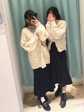 「アイテム（レッグウェア）」を使った、s.*❀さん（レディース・153cm・20代）の冬コーディネート