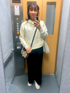 「ワークマン」｜「アイテム（アクセサリー）」を使った、紗良さん（レディース・171cm）の秋コーディネート