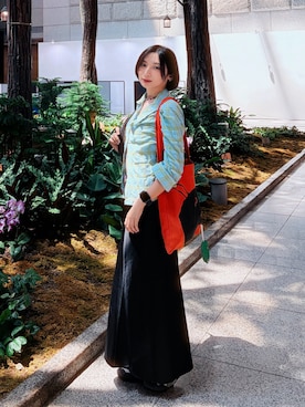 「UNIQLO（ユニクロ）のアイテム（スカート）」を使った、sakanayuyuさん（レディース・150cm）の夏コーディネート