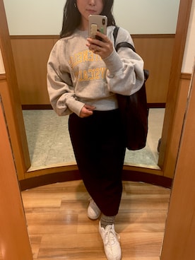 ぴさんの「ナイキ エア フォース 1 '07 エッセンシャル ウィメンズシューズ / スニーカー / Nike Air Force 1 '07 Essential Women's Shoe」を使ったコーディネート