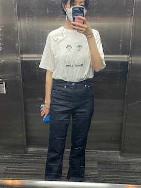 「カラースニーカー」｜「アイテム（パンツ）」を使った、ariesさん（レディース・161cm）の夏コーディネート