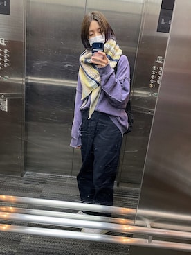 「MEDE19F（メデジュウキュウ）のアイテム（スウェット）」を使った、ariesさん（レディース・161cm）の秋コーディネート
