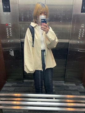 「春ニット」｜「アイテム（その他アウター）」を使った、ariesさん（レディース・161cm）の春コーディネート