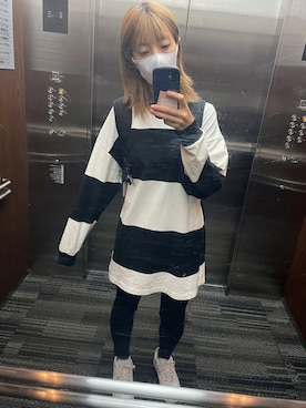 「JEANASIS（ジーナシス）のアイテム（パンツ）」を使った、ariesさん（レディース・161cm）の夏コーディネート