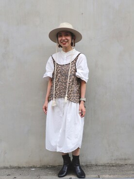 ワンピース ドレスを使った メンズライク のレディース人気ファッションコーディネート Wear