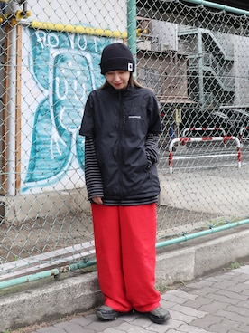「アイテム（帽子）」を使った、chruuさん（骨格ナチュラル・レディース・153cm）の夏コーディネート