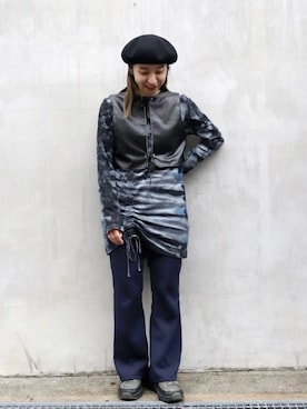 「アイテム（帽子）」を使った、chruuさん（骨格ナチュラル・レディース・153cm）の夏コーディネート