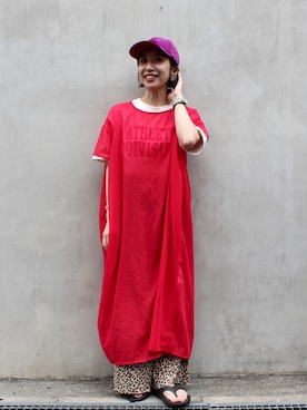「OVERRIDE」｜「アイテム（ワンピース/ドレス）」を使った、chruuさん（レディース・153cm）の夏コーディネート