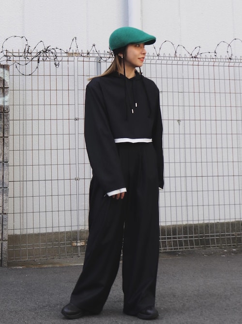 MAISON SPECIAL Hoodie Tailored Tops ネイビー MAISON SPECIAL Hoodie Tailored Tops ネイビー