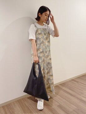 「Adoon plain（アドーンプレーン）のアイテム」を使った、𝕊 𝔸 𝕀さん（レディース・163cm）の秋コーディネート
