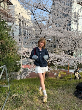 「CAMPER（カンペール）のアイテム」を使った、はまゆさん（レディース・165cm）の春コーディネート