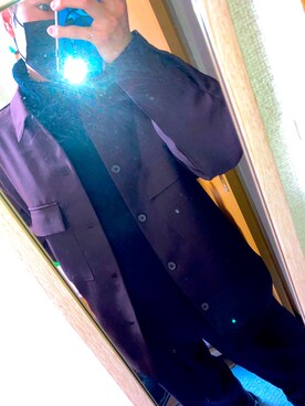 「GU（ジーユー）のアイテム（ニット/セーター、ブラック系）」を使った、yasu2831さん（メンズ・172cm）の冬コーディネート