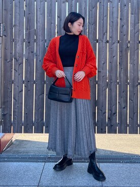 「フォロー、イイネ、お気に入り登録お願いします♡」｜「アイテム（ブーツ）」を使った、Misakiさん（レディース・166cm）の秋コーディネート