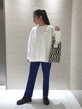 「メンズライクコーデ」｜「アイテム（ブーツ）」を使った、Misakiさん（レディース・166cm）の冬コーディネート