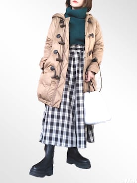 「GRACE CONTINENTAL（グレースコンチネンタル）のアイテム（ジャケット/アウター）」を使った、wondafullさん（レディース・151cm）の冬コーディネート