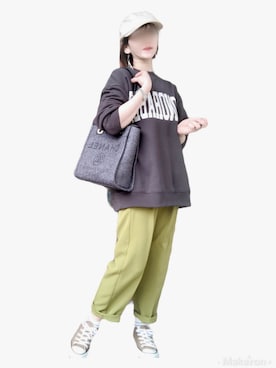 「chanel」｜「アイテム（スウェット）」を使った、wondafullさん（レディース・151cm）の春コーディネート