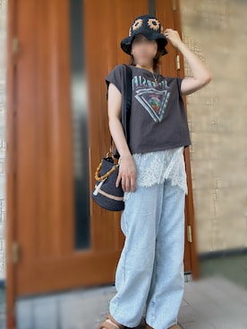 「Java（ジャバ）のアイテム」を使った、wondafullさん（レディース・151cm）の夏コーディネート