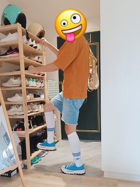 「アイテム（スニーカー）」を使った、yoshinobu24さん（メンズ・179cm）の夏コーディネート