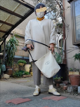 「madras（マドラス）のアイテム」を使った、yuico0さん（レディース・148cm）の冬コーディネート