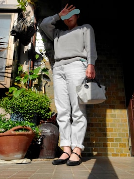 「NOMBRE IMPAIR（ノンブルアンペール）のアイテム（ニット/セーター）」を使った、yuico0さん（レディース・148cm）の春コーディネート