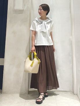 「grove（グローブ）のアイテム」を使った、thshcさん（レディース・154cm）の夏コーディネート
