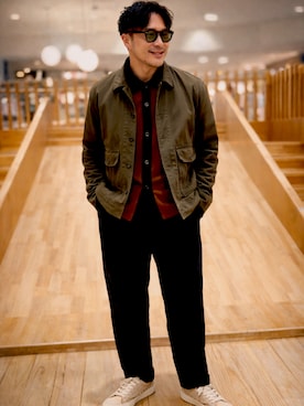 「caban（キャバン）のアイテム」を使った、じーすけさん（メンズ・175cm）の春コーディネート