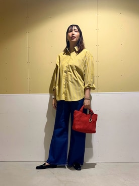 「Lee（リー）のアイテム（パンツ）」を使った、ﾀ ｶ ﾊ ｼさん（レディース・170cm）の夏コーディネート