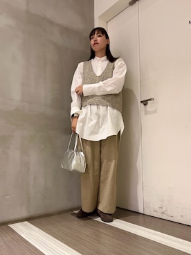 「アイテム（バッグ）」を使った、ﾀ ｶ ﾊ ｼさん（レディース・170cm）の秋コーディネート