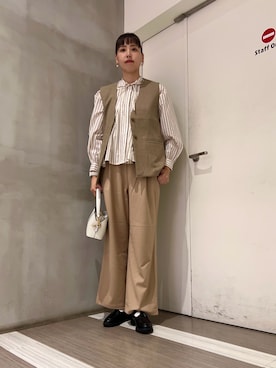 「アイテム（その他ヘアアクセサリー）」を使った、ﾀ ｶ ﾊ ｼさん（レディース・170cm）の秋コーディネート