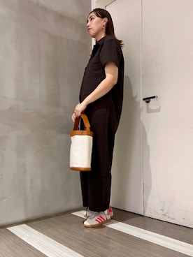「アイテム（オールインワン・サロペット）」を使った、ﾀ ｶ ﾊ ｼさん（レディース・170cm）の夏コーディネート