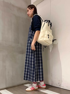 「adidas（アディダス）の『一部WEB限定サイズ』adidas　Exclusive GAZELLE INDOOR（スニーカー）」を使った、ﾀ ｶ ﾊ ｼさん（レディース・170cm）の夏コーディネート