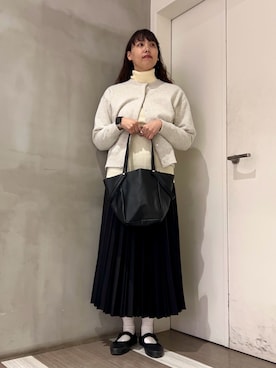 「アイテム（バレエシューズ）」を使った、ﾀ ｶ ﾊ ｼさん（レディース・170cm）の冬コーディネート