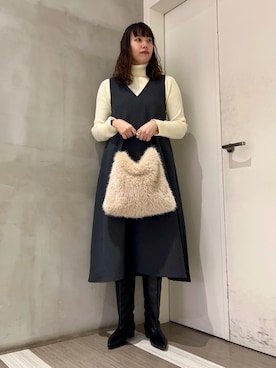 「アイテム（ワンピース/ドレス）」を使った、ﾀ ｶ ﾊ ｼさん（レディース・170cm）の冬コーディネート